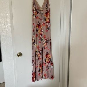 Purple floral dress-size small